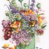 Набор для вышивания Lanarte PN-0214127 Flower power bouquet (Букет "Сила цветов")