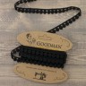 Goodman G-4634.13 Кружево гипюр, ширина 12 мм, цвет черный, 4.5 м