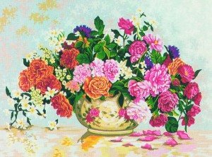 Collection D'Art 12965 Ткань с рисунком для вышивания