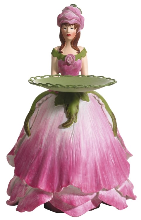 Fiebiger Floristik 850141-450 Фигурка декоративная, Blumenmadchen "Роза"