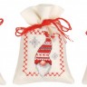 Набор для вышивания Vervaco PN-0155951 Мешочек для саше "Рождественские гномы" (набор из 3 шт.)