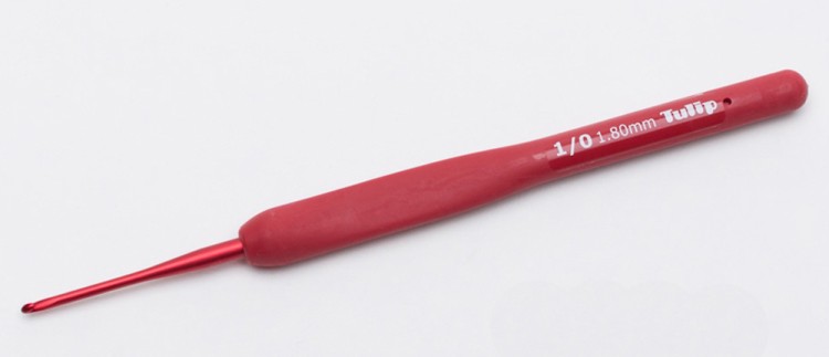 Tulip Крючок для вязания с ручкой "ETIMO Red"