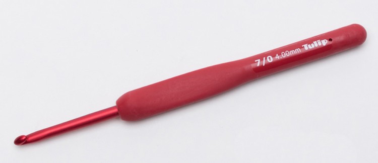 Tulip Крючок для вязания с ручкой "ETIMO Red"