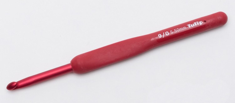 Tulip Крючок для вязания с ручкой "ETIMO Red"
