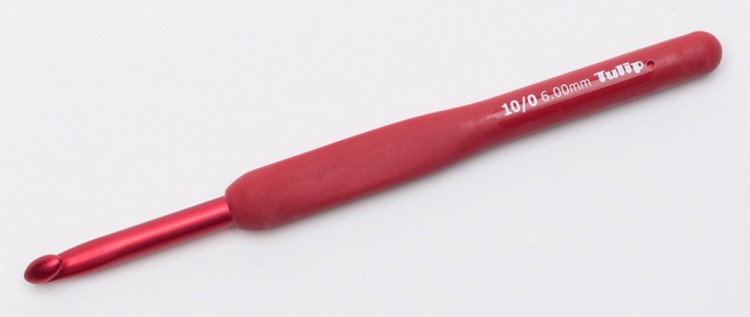 Tulip Крючок для вязания с ручкой "ETIMO Red"