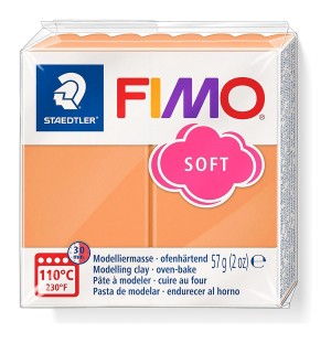 Fimo 8020-T41 Полимерная глина "Soft" сорбет из папайи