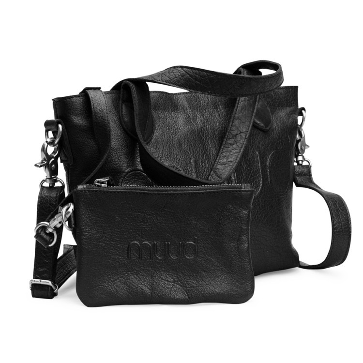 Muud QB-4409R1/Black Сумка через плечо со съемным кошельком "Laura mini"