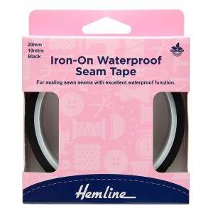 Hemline 791.B Лента водонепроницаемая для уплотнения швов, черная