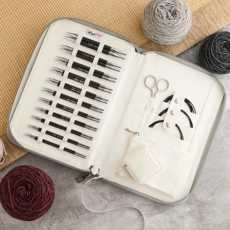 KnitPro 41636 Набор "Regal" спиц съемных "Karbonz"