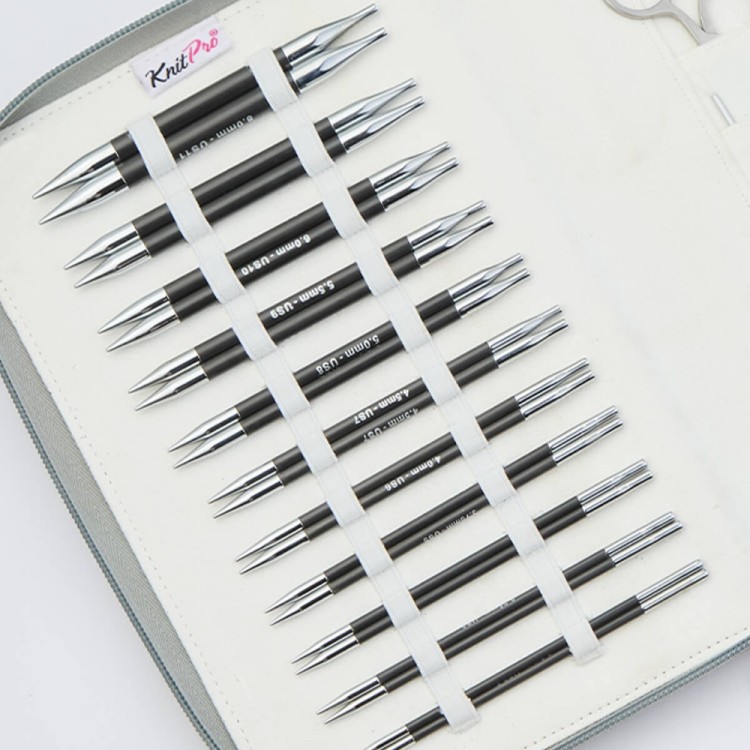 KnitPro 41636 Набор "Regal" спиц съемных "Karbonz"