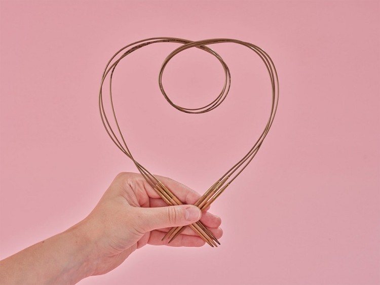 Addi 574-7 Спицы круговые из оливкового дерева, 80 см