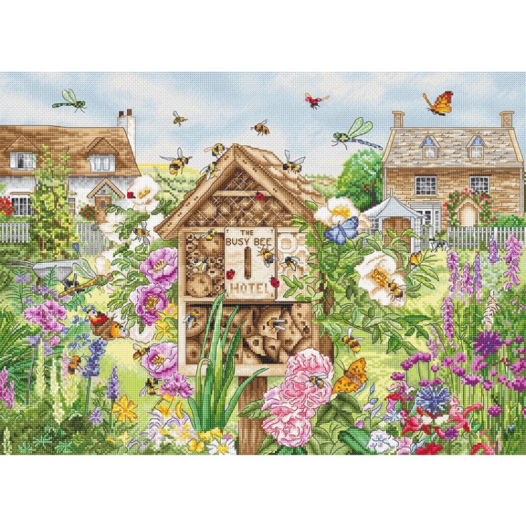 Набор для вышивания LetiStitch L8104 Busy Bee Hotel (Оживленный Пчелиный отель)