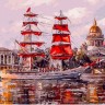 Белоснежка 450-ART Санкт-Петербург. Нева. Алые паруса