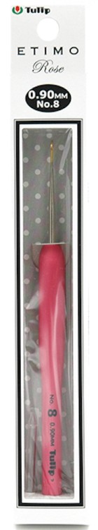 Tulip Крючок для вязания с ручкой "ETIMO Rose", сталь