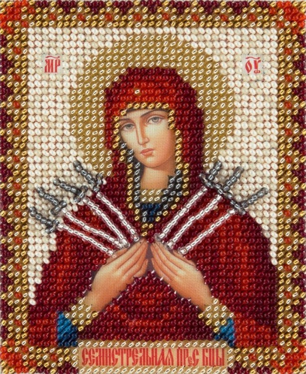 Набор для вышивания Панна CM-1822 (ЦМ-1822) Икона Божией Матери Семистрельная