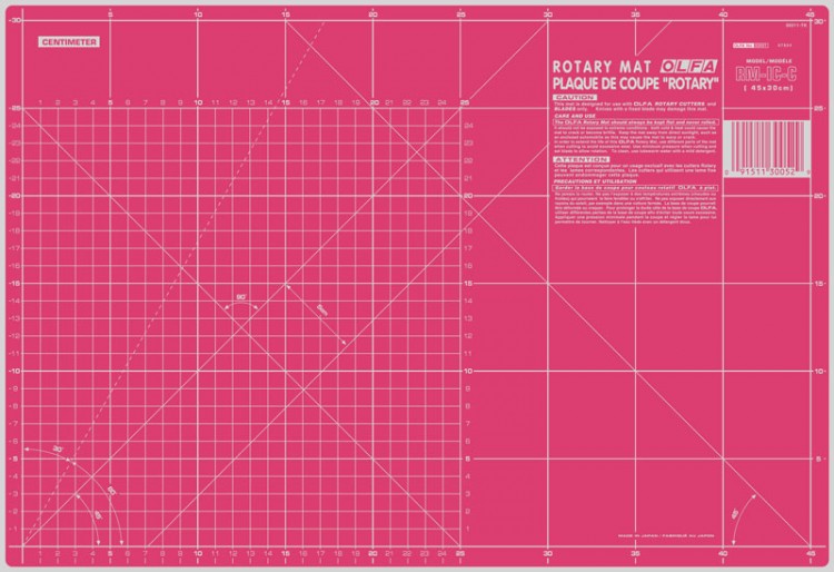 OLFA RM-IC-C/MAGENTA-RC Мат раскройный двусторонний