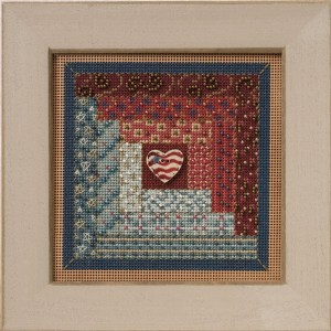 Mill Hill MH141203 Log Cabin Quilt (Одеяло Коллаж)
