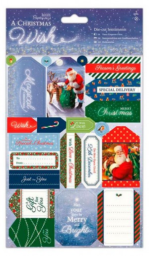Docrafts PMA157908 Набор бумаги с высечкой "A Christmas Wish"
