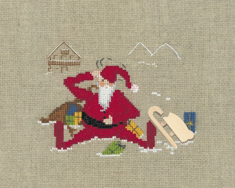 Набор для вышивания Le Bonheur des Dames 2624 Pere Noel Luge (Сани Деда Мороза)