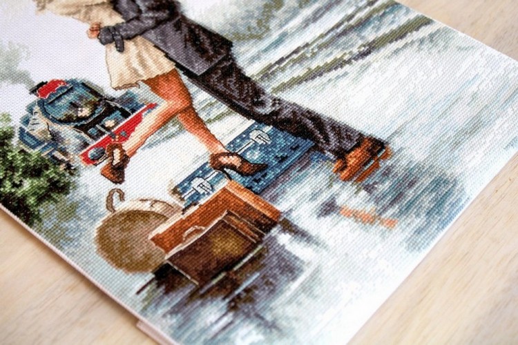 Набор для вышивания Luca-S B2369 Влюблённые на вокзале