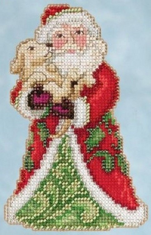 Набор для вышивания Mill Hill JS205106 Best Friend Santa (Лучший друг Санта)