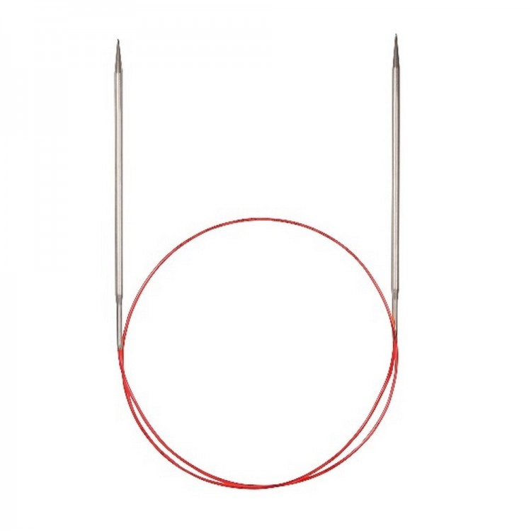 Addi 715-7 Спицы круговые с удлиненным кончиком никелированные 40см