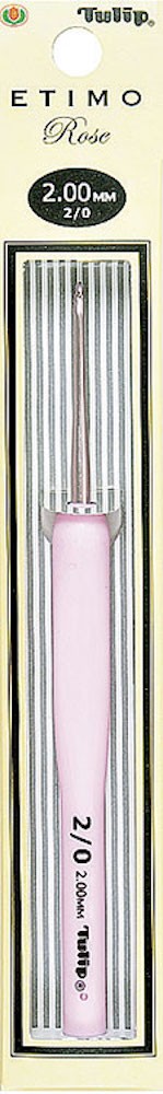Tulip Крючок для вязания с ручкой "ETIMO Rose", алюминий