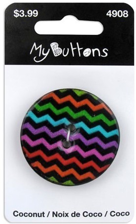 Blumenthal Lansing 630004908 Пуговица My Buttons - Coconut "Dark Chevron"