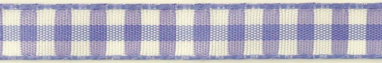 SAFISA 469-11мм-08 Лента с рисунком клетка, ширина 11 мм, цвет 08 - сиреневый