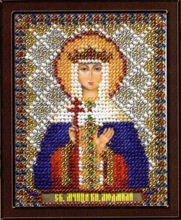 Набор для вышивания Панна CM-1365 (ЦМ-1365) Икона Святой Мученицы Княгини Людмилы