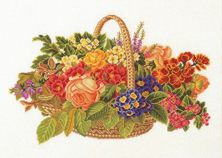 Набор для вышивания Eva Rosenstand 14-186 Flowerbasket - Цветочная корзина