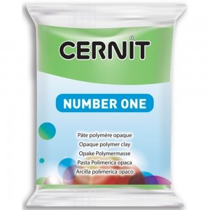 Efco 7941611 Полимерная глина Cernit №1, светло-зеленый с эффектом восковой полупрозрачности (50% opacity)