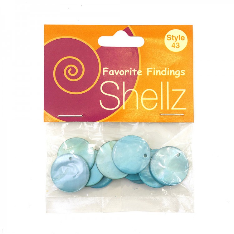 Blumenthal Lansing 1850 00043 Подвеска "Shellz" Turquoise Round River Shell Dangles