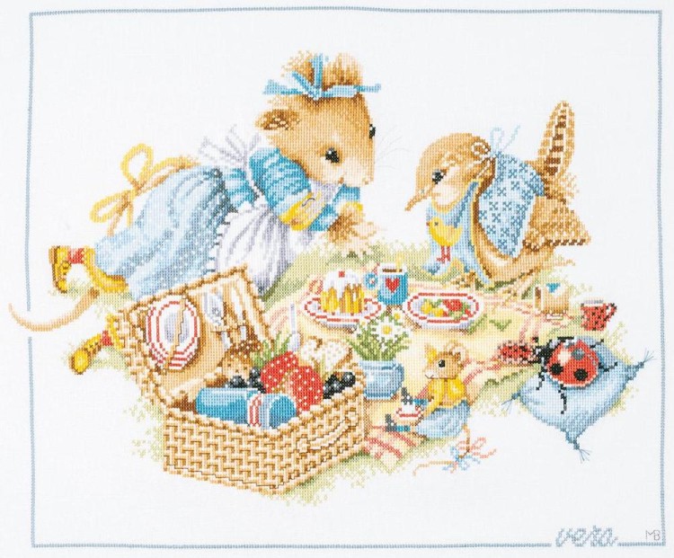 Набор для вышивания Lanarte PN-0204890 Picnic with Vera (Пикник с Верой)