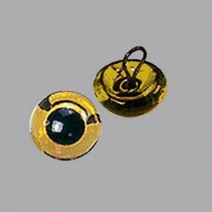 Efco 1035009 Глазки для мишек Тедди и кукол на металлической петле, желтые, 6 мм