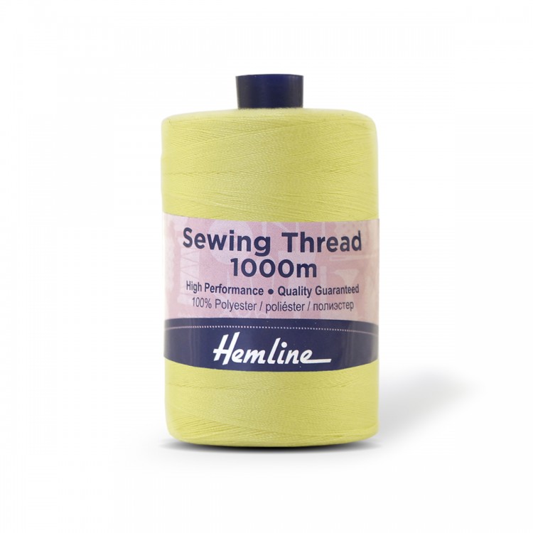 Hemline N4124.495 Нить универсальная для шитья, лимонный