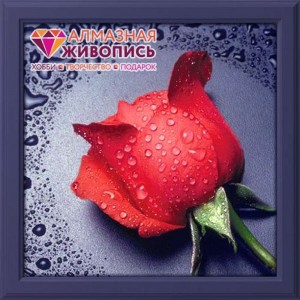 Алмазная живопись АЖ-14 Красная Роза