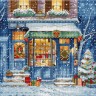 Набор для вышивания LetiStitch L8109 Christmas Gifts Shop (Магазин рождественских подарков)