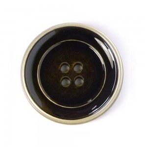 Disboton 14244-15-00002/4 Пуговицы Elegant, черный, золотой