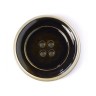 Disboton 14244-15-00002/4 Пуговицы Elegant, черный, золотой