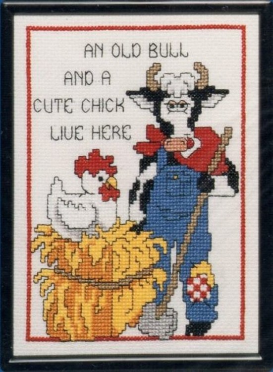 Набор для вышивания Stoney Creek CP01 Old Bull & Cute Chick