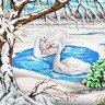 Конек 9918 Лебеди на пруду