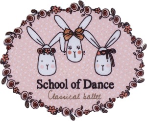 HKM 42556 Термоаппликация "Школа танцев кроликов"