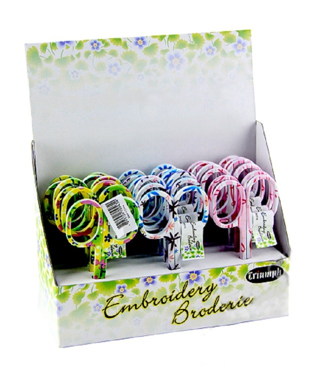 Hemline B4814 Ножницы для вышивания с цветочным принтом, 9.5 см Hemline B4814 Ножницы для вышивания с цветочным принтом, 9.5 см