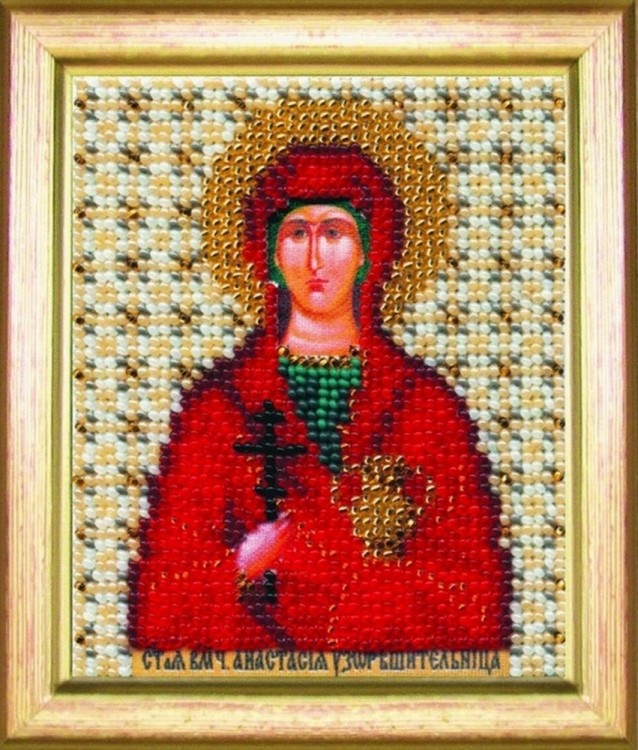 Набор для вышивания Чаривна Мить Б-1069 Икона святой мученицы узорешительницы Анастасии