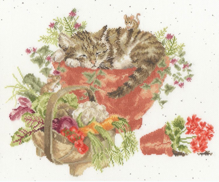 Набор для вышивания Bothy Threads XHD149 Purrrfect Spot (Прекрасное место для мурлыканья)