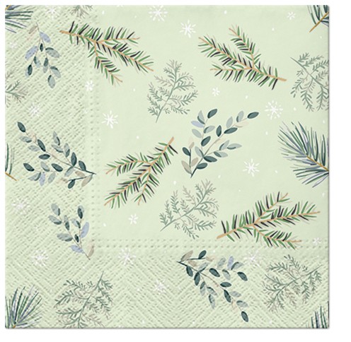 PAW Decor Collection SDL230900 Салфетка трехслойная для декупажа "Нежные веточки"