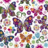 PAW Decor Collection TL566000 Салфетка трехслойная для декупажа "Красочные бабочки"