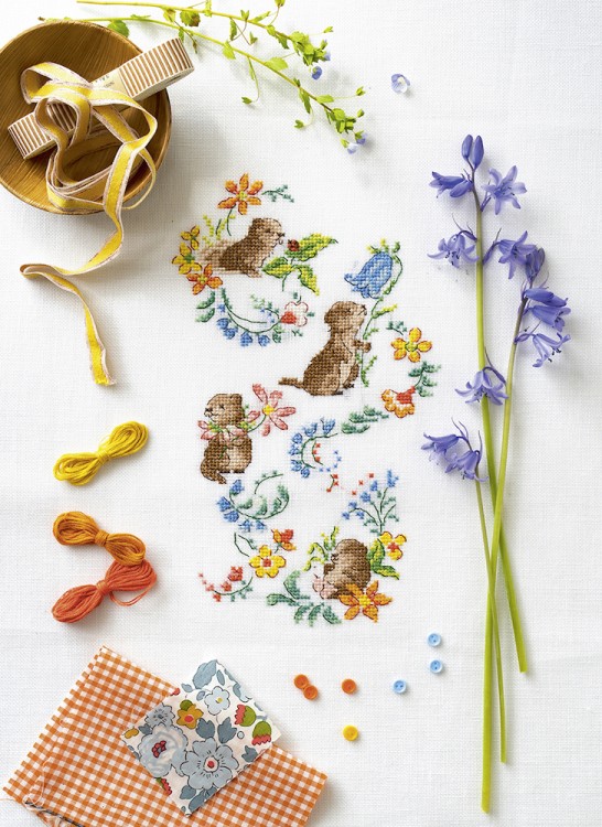 Французская вышивка крестом. Альпийские мотивы Вероник Алжинер
