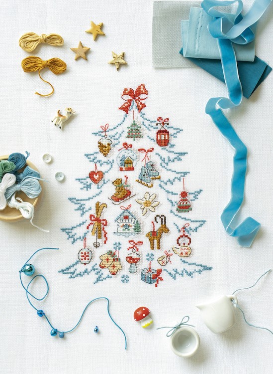 Французская вышивка крестом. Альпийские мотивы Вероник Алжинер